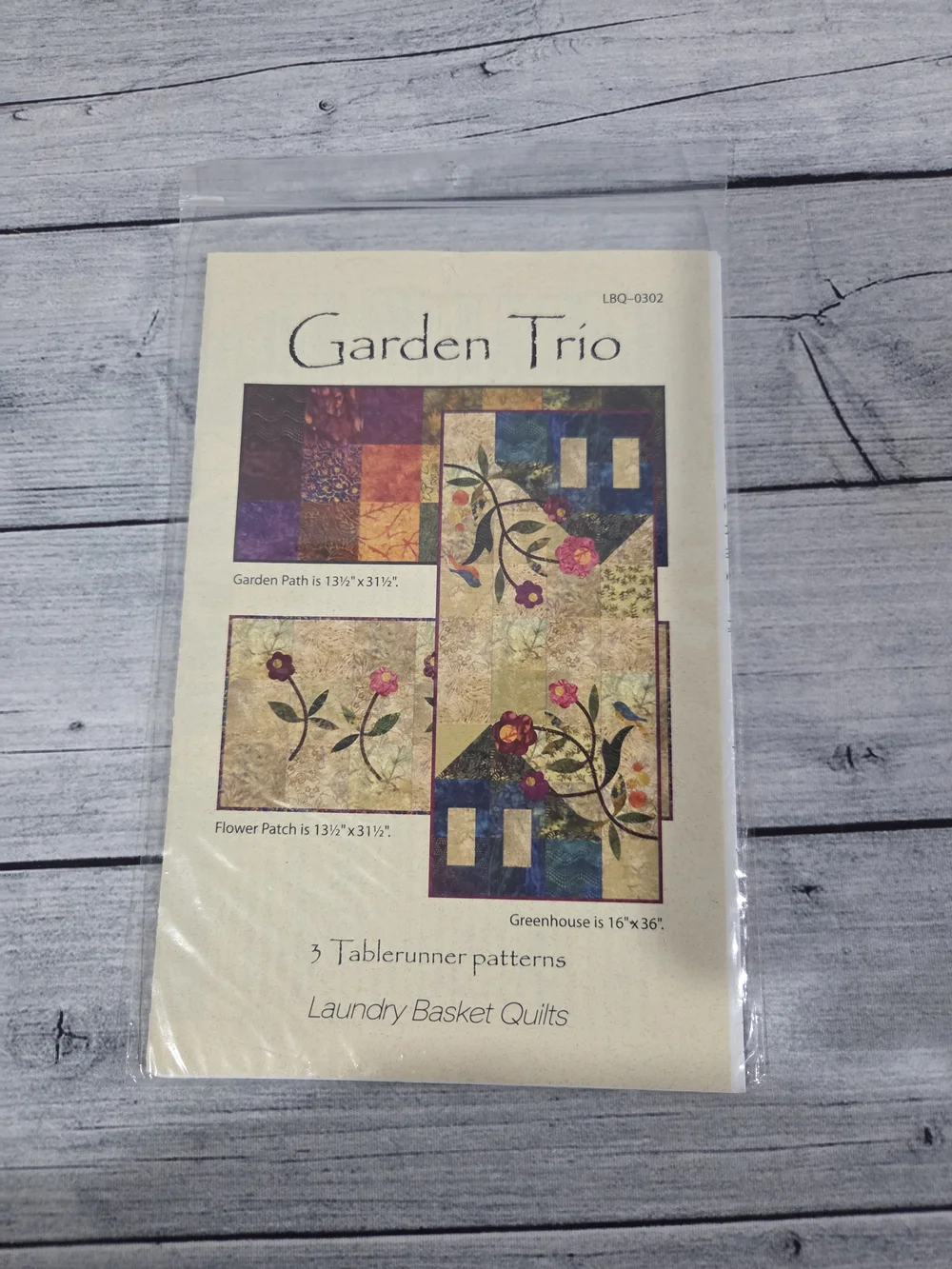 Laundry Basket Quilts Garden Trio Table Runner Patterns